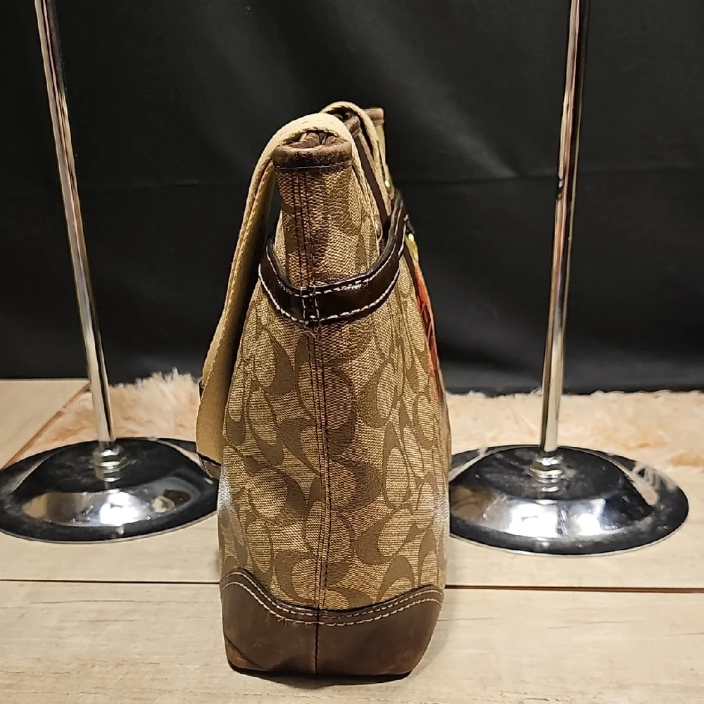 Coach Tan and Brown Men's Messenger Bag